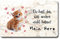 TRIOSK Kühlschrankmagnete Sprüche Liebe Magnet Katze lustig mit Spruch Mein Herz Katzenmotiv Valentin Geschenk für Katzenliebhaber verliebte Paare Kühlschrank stark eckig groß 85x55 mm