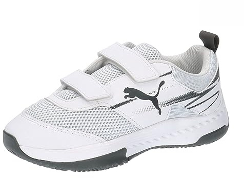 PUMA Unisex Kinder Varion Ii V Jr Indoor-Pumps, White Shadow Gray, 28 EU
