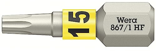 Wera 867/1 TORX HF Bit mit Haltefunktion, TX 15 x 25 mm