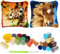 Kinsinder 2 Stück Kissenbezug Knüpfset, Knüpfkissen Set, Knüpfteppich Zum Selber Knüpf-Sets, DIY Knüpfteppich Knüpfpackung, Latch Hook Kits für Kinder und Erwachsene