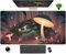 Cute Magic Mushroom Mouse Pad Desk Mat Aesthetics Forest XXL Desk Pad Mats Gaming Mousepad with Stitched Edges 31.5x15.75 in, Mystical Nature Deskmat Keyboard Mouse Mat Pads for Computer Laptop