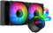 SAMA ARGB AIO Infinity Mirror Aluminum CPU Liquid Cooler PWM Radiator Fan for Intel AMD Black 240mm