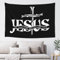 Wandteppich Jesus The Way, Truth, Life, Polyester-Stoff, Wandteppich für Schlafzimmer, Wohnzimmer, Wohnheim, 152,4 x 101,6 cm
