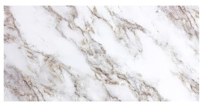IZODEKOR Deckenhohe Wandverkleidung Marmoroptik-Granitoptik - 1 Stück, 244x122cm - 3D-Wandpaneele im Marmordesign, Alternative zu Badfliese, Badezimmer Küche Marmor, Stein-Dekor | Ice Berg Beige