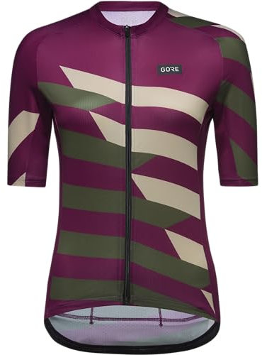 GOREWEAR Atmungsaktives Damen Fahrrad-Trikot, Spirit Signal Chaos, Schneller Feuchtigkeitstransport, Einzigartiges Design, Kurzarm Fahrrad-Shirt