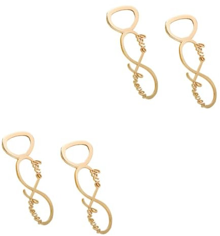 Alipis 4pcs Creative Manual Beer Bottle Love Design Unique Wedding Favors for Guests Sturdy Wine for Parties and Home Use