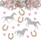 COLOFALLA 100 Stücke Pferd Deko Pferd Konfetti Streudeko Pferde Geburtstag Deko Geburtstag Geschenk Pferd Tischdeko für Kindergeburtstag