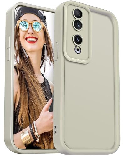 DESSEN Funda para Honor 90 5G Capa Protectora- Silicona Carcasa Antigolpes Protector Camara Móvil Case Cover Suave Bumper Resistente, Blanco