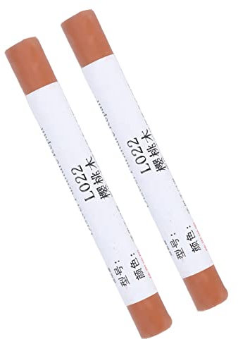 Lot de 2 marqueurs de retouche de meubles – Lot de 2 crayons de retouche de peinture pour sol – Kit compact pour porte en bois, armoire en bois, blanc ivoire (bois de cerisier)