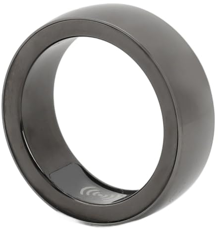 Annadue Smart Ring für Damen und Herren, IP68 Wasserdichter Smart Ring Fitness Tracker, Stilvoller Wiederaufladbarer Smart Ring mit Temperatur Schrittzählung, Schlaf Tracking (Größe 17)