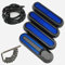 GTIWUNG 4 Pièces Trottinette Roue Couverture Réflecteur Bande, Caches vis en Plastique Roue pour Trottinette, Bleu