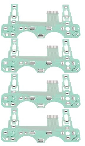 OTOTEC Lot de 4 films conducteurs de câble ruban compatibles avec manette PS2 18 broches pour bouton de remplacement (SA1Q43A 18P)
