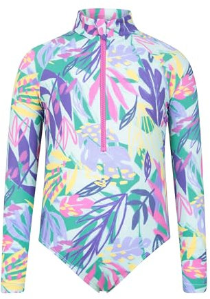 Mountain Warehouse Mira Kids Rash Swimsuit - Lightweight, Stretchy Children Rashie, Boys & Girls - Spring Summer, Beach, Swimming, Pool, Diving & Water Sports Mixed Teen Size 13 Years
