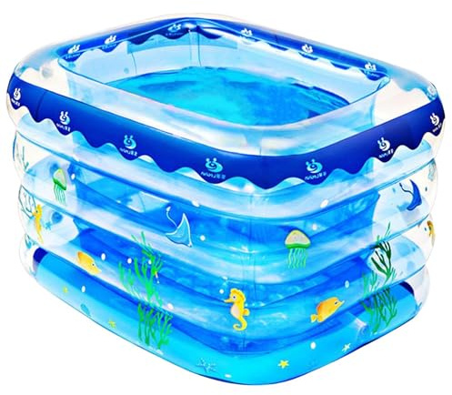 Piscine Gonflable pour - Piscine De Jeu en Plein Air avec Bouchon D'Échappement, PVC Sûr Et Durable | Piscine De Cour pour, Garçons, Filles, Bébé Et Divertiment