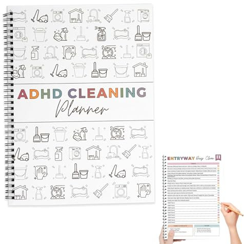 Planificateur Ménager Familial - Planning de Nettoyage & Semainier avec To-Do List Enfants | Organisateur de Tâches Ménagères pour Maison Propre | Planning Hebdomadaire pour Famille