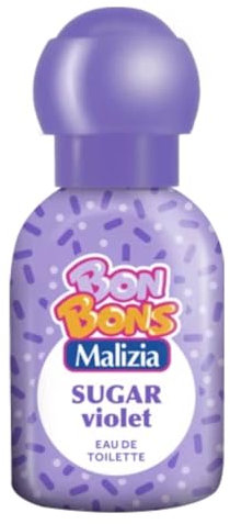 Malizia Bon Bons Profumo Donna Eau de Toilette Spray 50 ml – Fragranze Varie – Profumo Dolce per Ragazze e Giovani Donne (Sugar Violet 1 Unità)