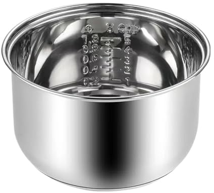 SHENJMAI Olla Interior arrocera Recipiente Interior de Acero Inoxidable for Olla arrocera de Repuesto for Olla Multiusos