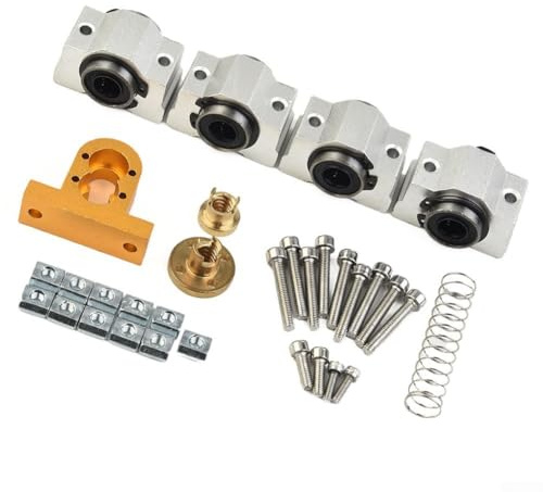 Kit de actualización CNC 3018 Pro X-Axis para CNC Router 3018 Pro y 3018 Plus máquinas de grabado con construcción de metal y eje óptico SCS12VUU/SCV10VUU