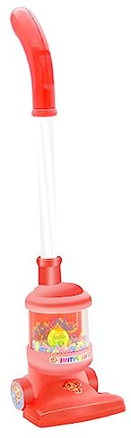 Thonlai Vacuum Cleaner Toy, Realistic Pretend Play Toy with Cleaning Sounds for Kids, Children Household Role Play Cleaning Toy (Orange)