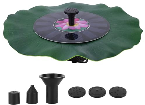 DGLDCSHUAI Solarbetriebener Springbrunnen, 7 V, 1,4 W, bürstenloser Motor, Wasserpumpe, Dekoration für Pool mit Gartenteich