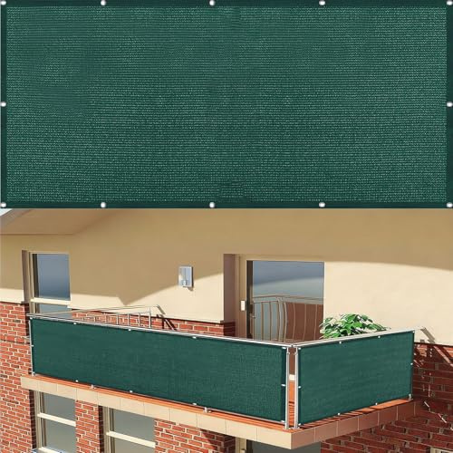 Gartenzaun Sichtschutz 120 x 200 cm Windfest, Wetterbeständiges Und Pflegeleichtes Sichtschutz Blickdichte Viele Größen Und Farbe für Balkon, Terrasse & Geländer, Grün