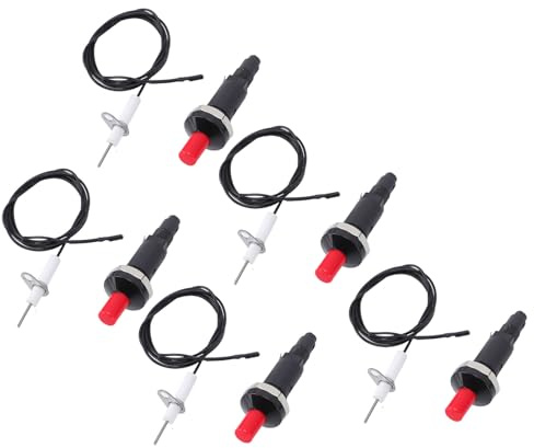 Naroote Piezo-Set, 1 aus 2 Piezo-Grill, Zündzubehör mit PP-Material, Ideal für Gasherd-Grill-Ersatz, 10 Stück