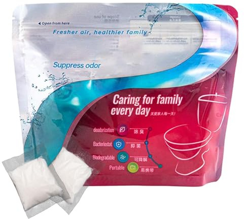Tragbares Toiletten-Absorbiergel 30 Stück Urin Geruch Neutralisierer