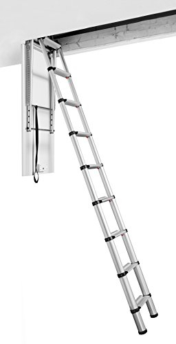 Telesteps 60927-101 Attic Telescopic Ladder, Loft Maxi, Silber