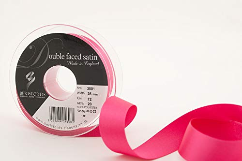Berisfords Ribbon, Shocking Pink, 25 mm x 20 m