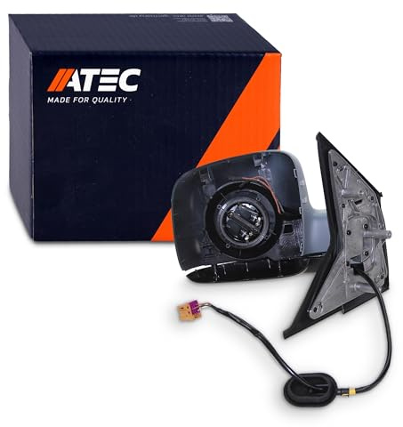 ATEC Germany 1x Elektrischer Außenspiegel links beheizbar Seitenspiegel | Kompatibel mit: VW MULTIVAN T5, TRANSPORTER T5 Bus, TRANSPORTER T5 Kasten, TRANSPORTER T5 Pritsche/Fahrgestell (7JD, 7JE, 7JL