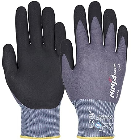 OTTO Schachner 34872100 Ninja Maxim Halbtauchhandschuh, Grau/Schwarz, Größe 10