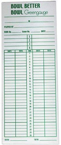 Henselite Sports Mem Good Quality Bowls Bowlers Score Cards (pack Of 100)
