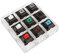 Max Tastiera Keycap, Cherry MX Switch, O-Ring Kit Tester 9 switches PRO Sampler Tester Kit