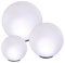 Esotec 102614 Lot de 3 boules solaires basiques multicolores, 7 couleurs lumineuses, changement de couleur, batterie, panneau solaire, kit de boules lumineuses, boules de jardin LED, lampes solaires