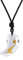 COAI Collier Ajustable Magatama Pendentif Chat Cristal de Roche Homme Femme