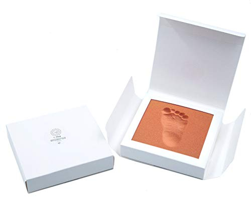 ERSATZTRITTSCHAUM für BABYPRINT Abdruckset · aus orthopädischem Trittschaum · einfach, sauber und sicher in der Anwendung · babyfootprint kit · Hand- und Fußabdruck Set (Schaum BLAU/undbedruckt)