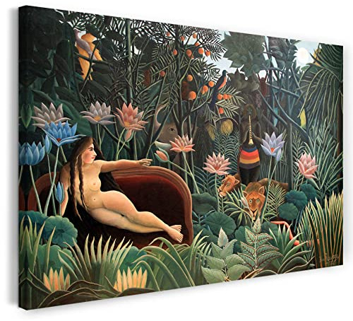 Printed Paintings Leinwand (100x70cm): Henri Rousseau - Der Traum