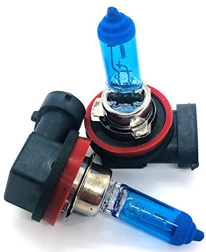 Halogen Scheinwerferlampe - XENON WEISS - Nebellampe Glühlampen für Nebelscheinwerfer 12Volt Zugelassen im Bereich der STVZO (2x H11 55W)