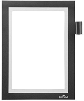 Durable Info-Rahmen Duraframe Note (A5, mit Magnetverschluss und Stifthalter) 1 Stück schwarz, 499401