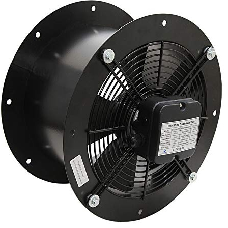 Industrial Duct Fan Cased Axial Commercial Kitchen Canopy Extractor 250mm