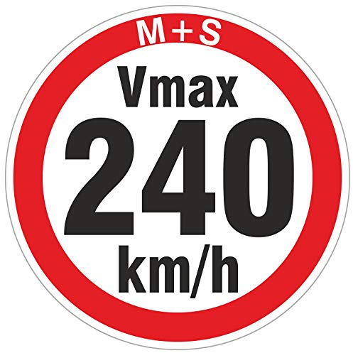 240 km/h 50 Stück Geschwindigkeitsaufkleber Aufkleber Reifen Winterreifen Vmax Winterräder