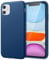 JETech Silicone Case for iPhone 11 (2019) 6.1-Inch, Silky-soft touch Full-Body Protective Case, Shockproof cover with Microfiber Lining (Blue Cobalt)