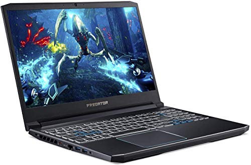 Acer Predator Helios 300 Gaming Laptop, Intel Core i7-9750H, GeForce RTX 2060, 15.6 Full HD 144Hz Display, 3ms Response Time, 16GB DDR4, 512GB PCIe NVMe SSD, RGB Backlit Keyboard, PH315-52-75DE,Black