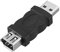 Qinghengyong Portable Firewire IEEE 1394 6 Pin Femmina a 6pin USB 2.0 Tipo USB 1.1/2.0 Un Adattatore Maschio Nero Nero
