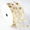 Kesote 2 Rollen Geschenkband Gold Schleifenband Dekoband zum Basteln Organzaband Hochzeit Deko Party Geschenk Transparent Band Geschenkverpackung Weihnachten (Herz + Chrysantheme)