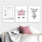 Wandkunst Druck Wimpernverlängerungen Leitfaden Poster Make-up Poster und Drucke Wimpern Leinwand Gemälde Bilder Mädchen Zimmer Dekor 20x30cmx3pcs Kein Rahmen