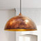 bamyum Hängelampe Wohnzimmer Vintage Ø40 cm Kupferfarbe Handgemalte, Große Hängelampe Esstisch Vintage Industrial Style, Pendelleuchte Esstisch E27, Küchenlampe Hängend Copper, Hängelampe Küche