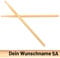 1 Paar Personalisierte Hickory-Drumsticks mit Wunsch-Druck | handgeölte Schlagzeug Sticks mit Druck personalisiert - verschiedene Größen | eins der besten Drummer Geschenke (5A)