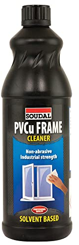 BC Profiles Soudal PVCu Solvent Frame Cleaner for PVCu Materials | Specifically Designed for Removing Most Ingrained Dirt - 1 Litre