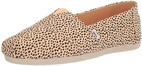 TOMS Women's Alpargata Print Loafer Flat, Honey Beige Mini Cheetah, 4.5 UK